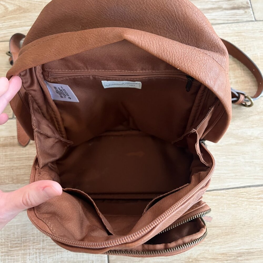 Womens Universal Thread Brown Backpack Purse - image 3